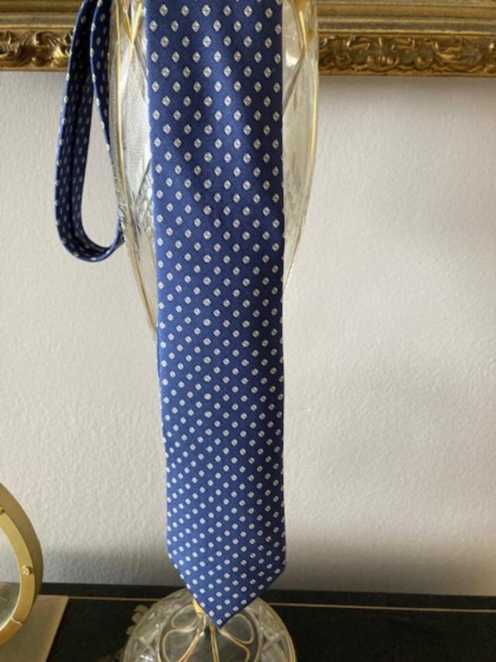 HERMES 100% Silk Skinny Tie